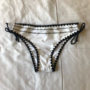 Zaful embroidered bikini bottoms